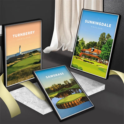 Golf Course Printed Canvas